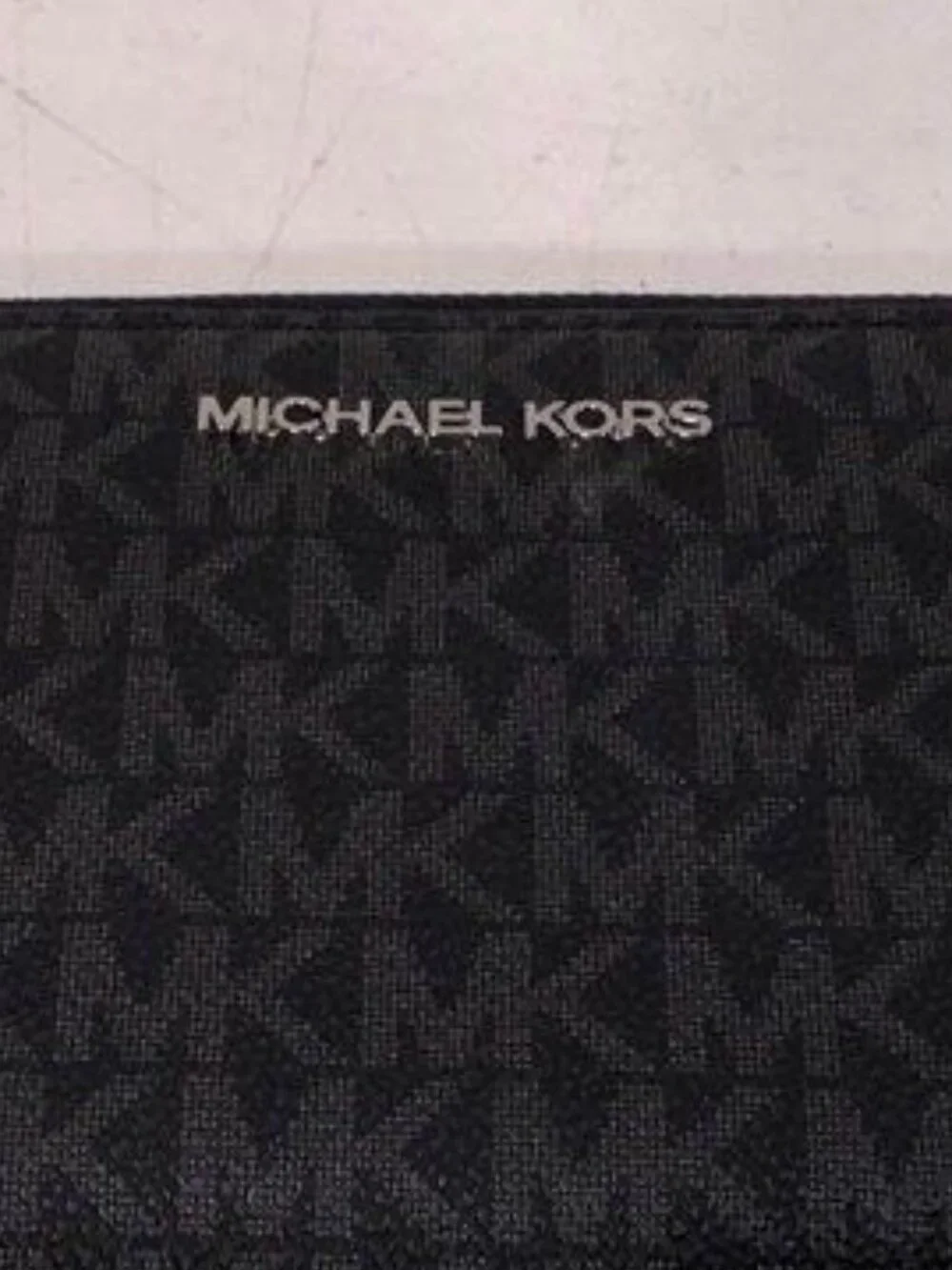 Michael Kors Large Continental Wallet Black PVC Leather